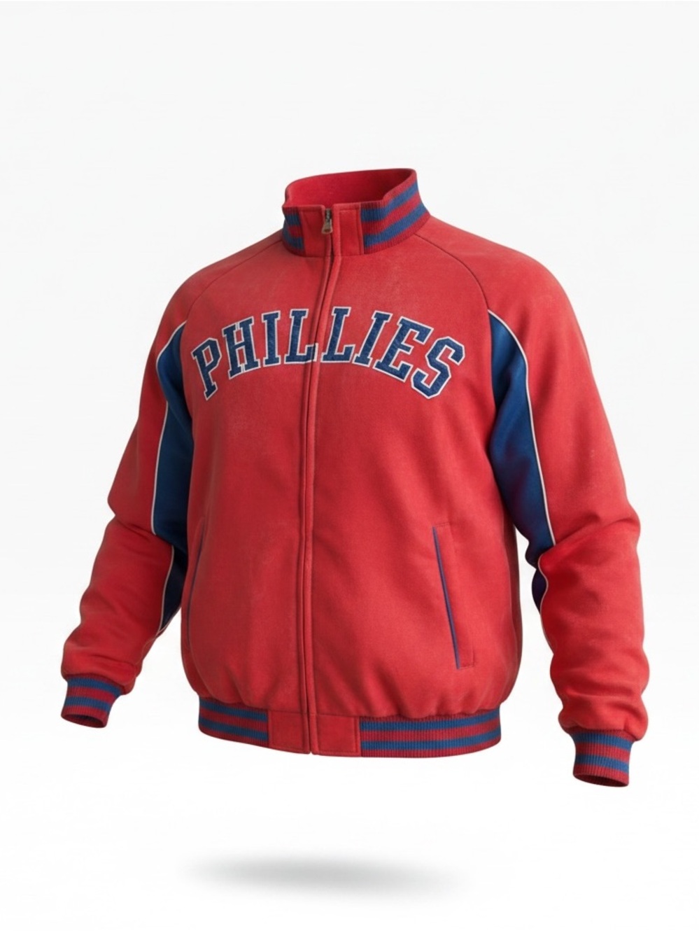 Phillies Lined Track Jacket Mens XXL G-III Carl Banks Full Zip Red MLB NWT